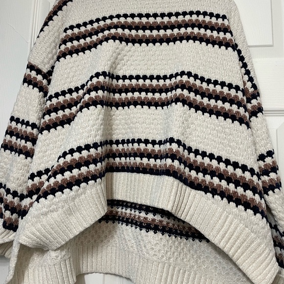 Striped RIVIR One Knit Sweater - Cream, Black, Brown - Picture 2 of 3